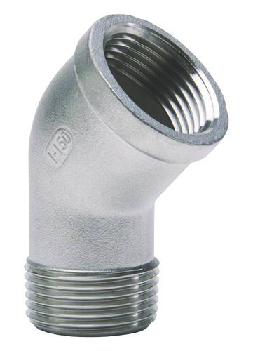 Coude inox 45°à visser MF3/8